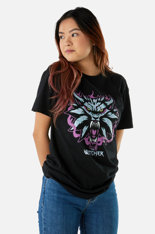 T-SHIRT CON MEDAGLIONE TOSSICO DEL WITCHER