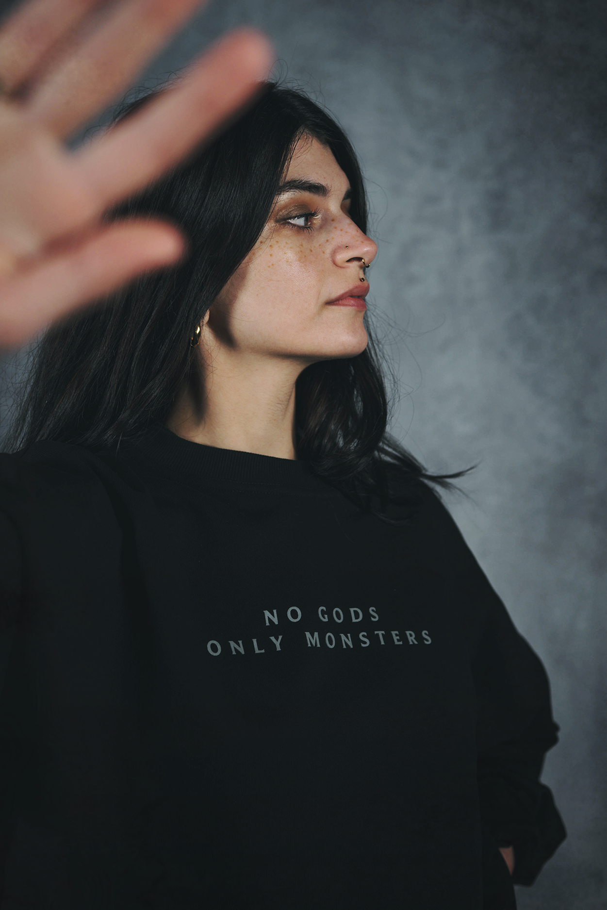THE WITCHER 4 NO GODS ONLY MONSTERS CREWNECK
