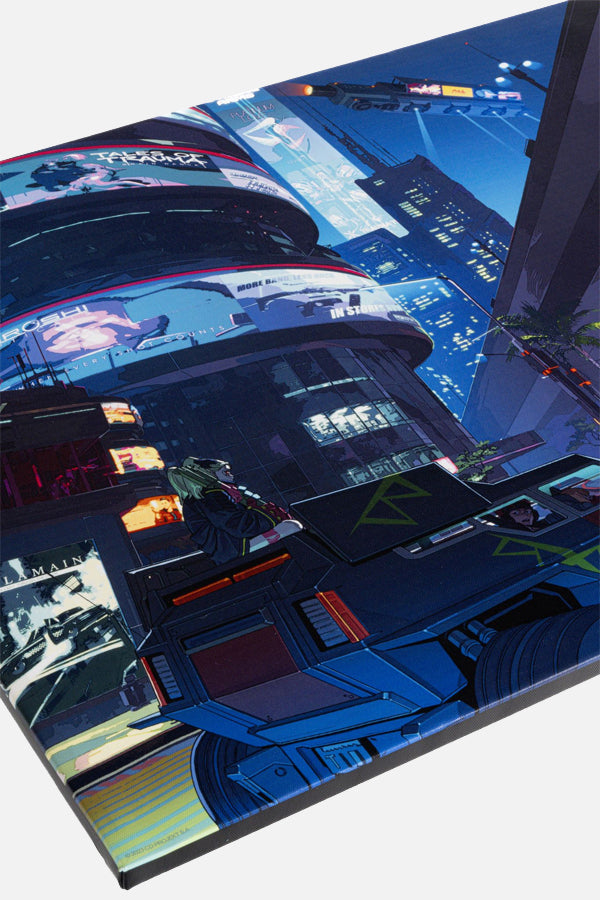 CYBERPUNK EDGERUNNERS SLICE OF LIFE CANVAS ART – CD PROJEKT RED Gear ...