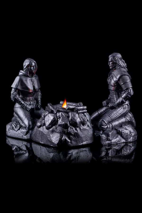 "THE WITCHER"-MEDITATIONSKERZEN-SET (GERALT, CIRI & LAGERFEUER)