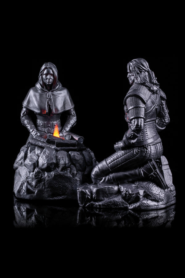 "THE WITCHER"-MEDITATIONSKERZEN-SET (GERALT, CIRI & LAGERFEUER)