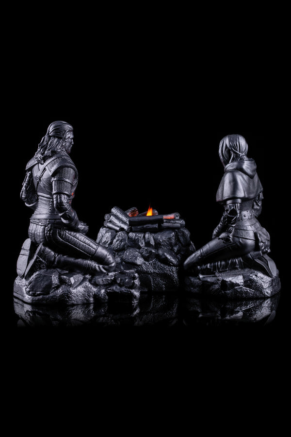 "THE WITCHER"-MEDITATIONSKERZEN-SET (GERALT, CIRI & LAGERFEUER)