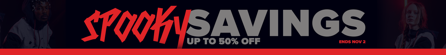 Promotional banner promoting the CDPR SpookySavings (up to 50% off)