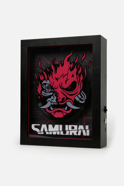 CYBERPUNK 2077 : SHADOWBOX ANIMÉE SAMURAI