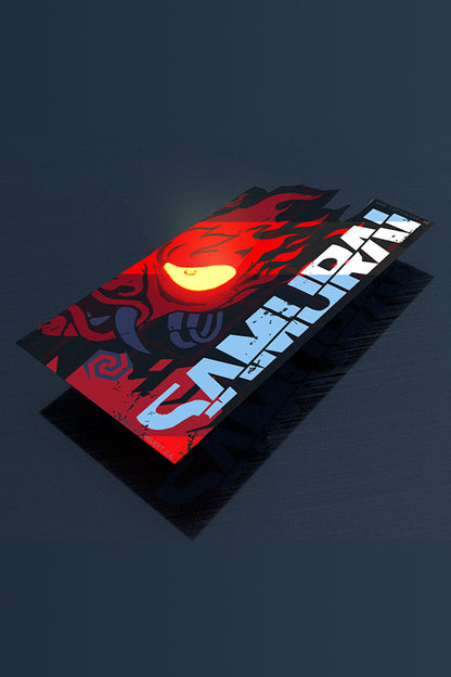 AUTOCOLLANT LUMINEUX SAMURAI DE CYBERPUNK 2077