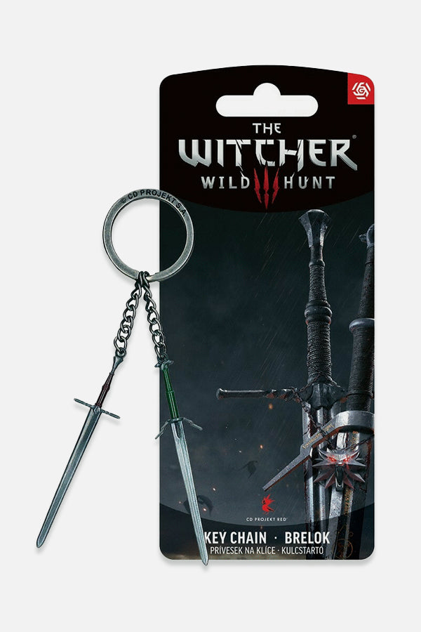 THE WITCHER 3 GERALT TWO SWORDS KEYCHAIN