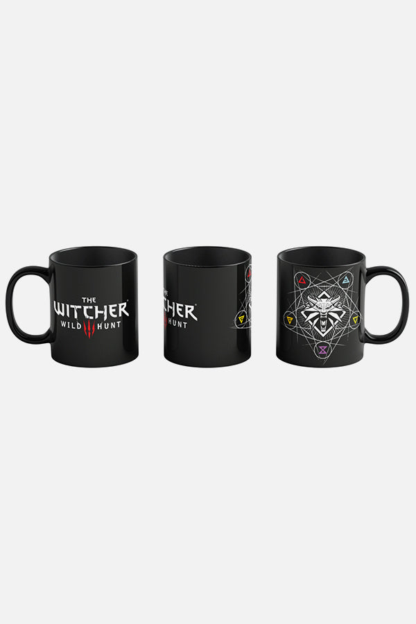 "THE WITCHER 3" - TASSE: HEXER-ZEICHEN MIT WÄRME-EFFEKTEN