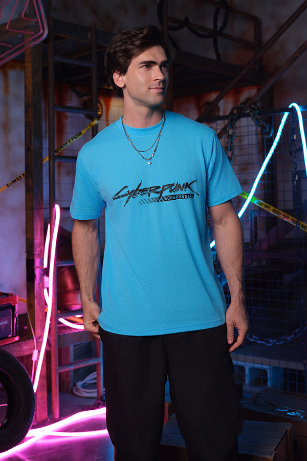 CYBERPUNK EDGERUNNERS DAVID BARCODE SPINE TEE