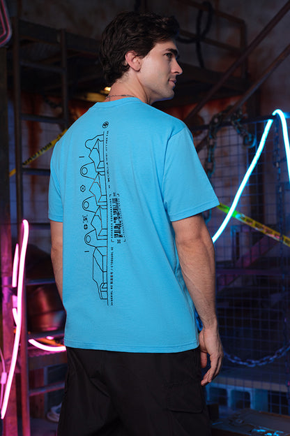 CYBERPUNK EDGERUNNERS DAVID BARCODE SPINE TEE