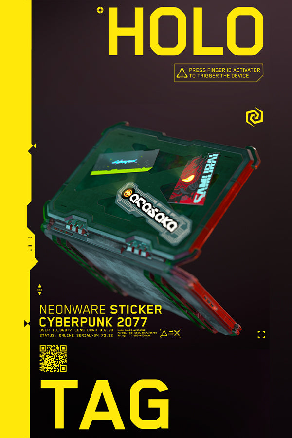 CYBERPUNK 2077 LOGO NEONWARE STICKER