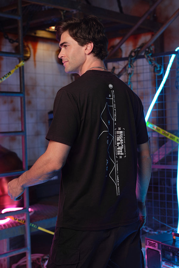 CYBERPUNK EDGERUNNERS LUCY BARCODE SPINE TEE