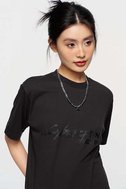 CYBERPUNK EDGERUNNERS LUCY BARCODE SPINE TEE