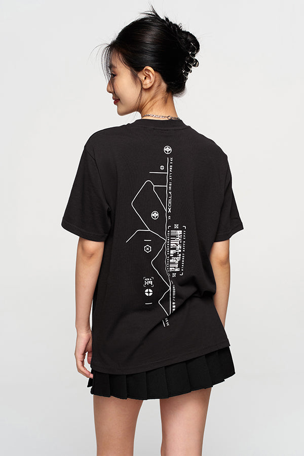 CYBERPUNK EDGERUNNERS LUCY BARCODE SPINE TEE