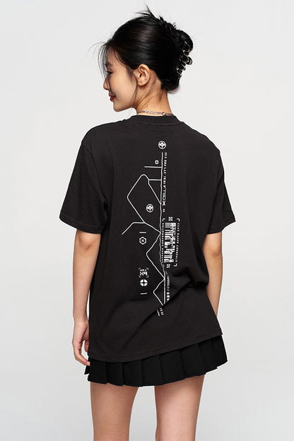 "CYBERPUNK: EDGERUNNERS"-LUCY-BARCODE-WIRBELSÄULE-SHIRT