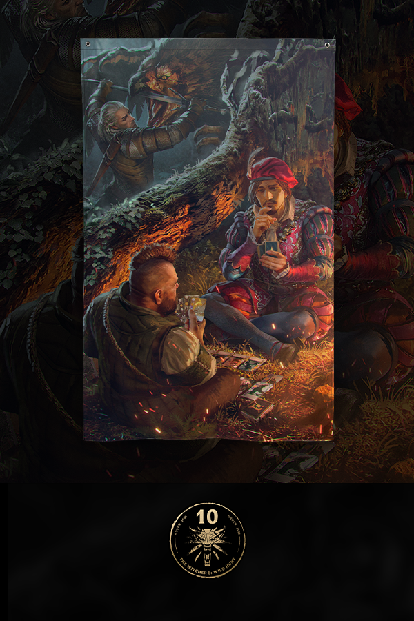THE WITCHER 3: WILD HUNT 10TH ANNIVERSARY TWO FIERCE DUELS BANNER