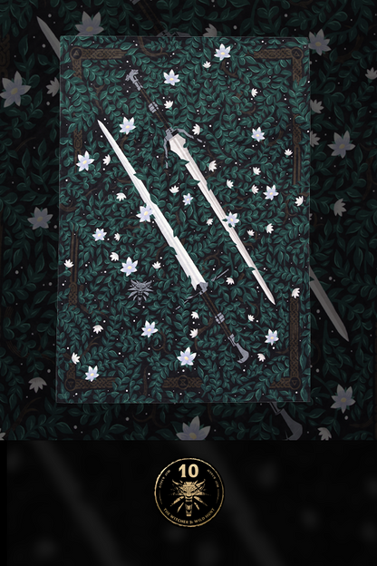 THE WITCHER : COUVERTURE DES ÉPÉES DE GERALT