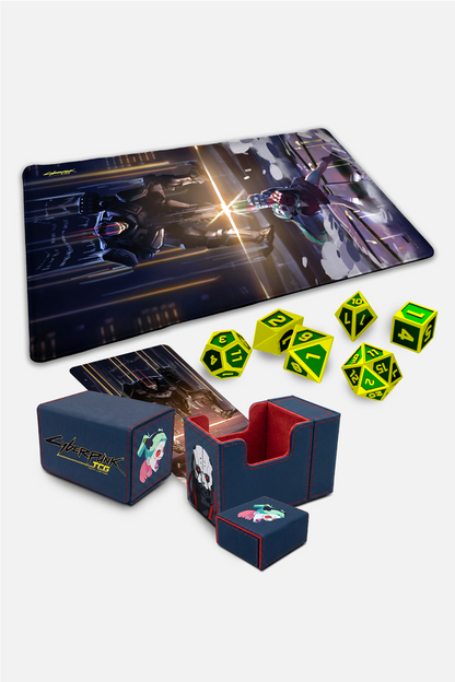 CYBERPUNK TCG “THE MOMENT” PREMIUM ACCESSORY BUNDLE – CD PROJEKT RED Gear Store