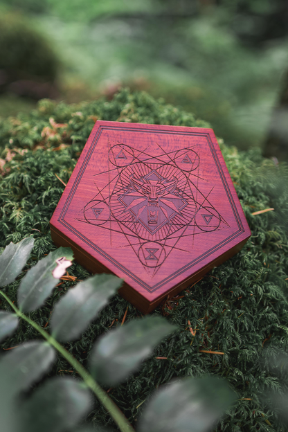 COFFRET SOUVENIR ET SET DE PENDENTIFS DES SIGNES DE THE WITCHER