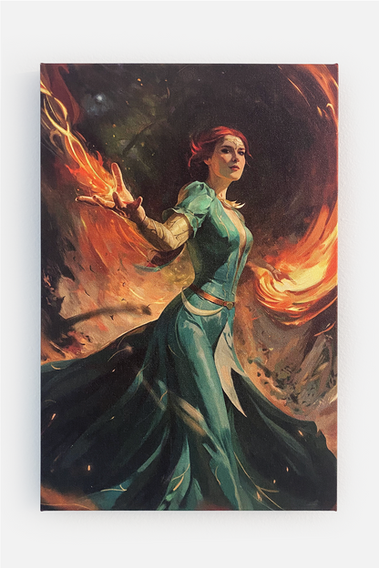 OBRAZ NA PŁÓTNIE “OGNISTY POKAZ” — Z OKAZJI 10. ROCZNICY GRY WIEDŹMIN 3: DZIKI GON