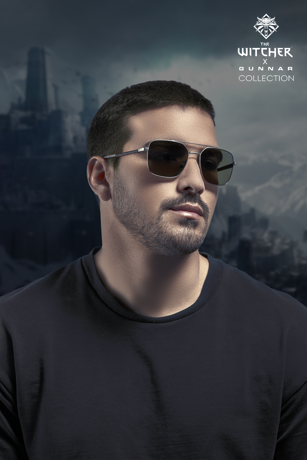 THE WITCHER LUNETTES LOUP BLANC X GUNNAR OPTIKS