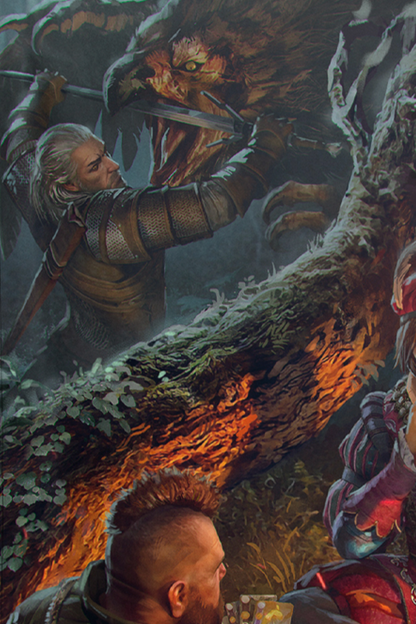 THE WITCHER 3: WILD HUNT 10TH ANNIVERSARY TWO FIERCE DUELS BANNER