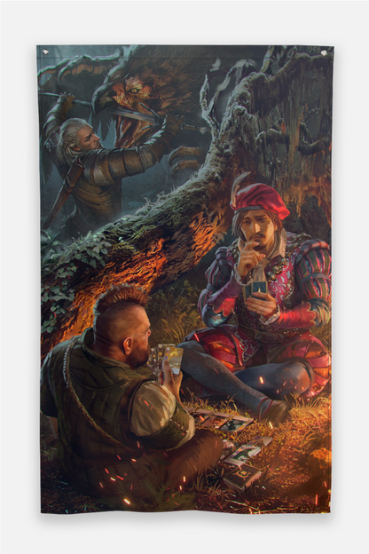 THE WITCHER 3: WILD HUNT 10TH ANNIVERSARY TWO FIERCE DUELS BANNER