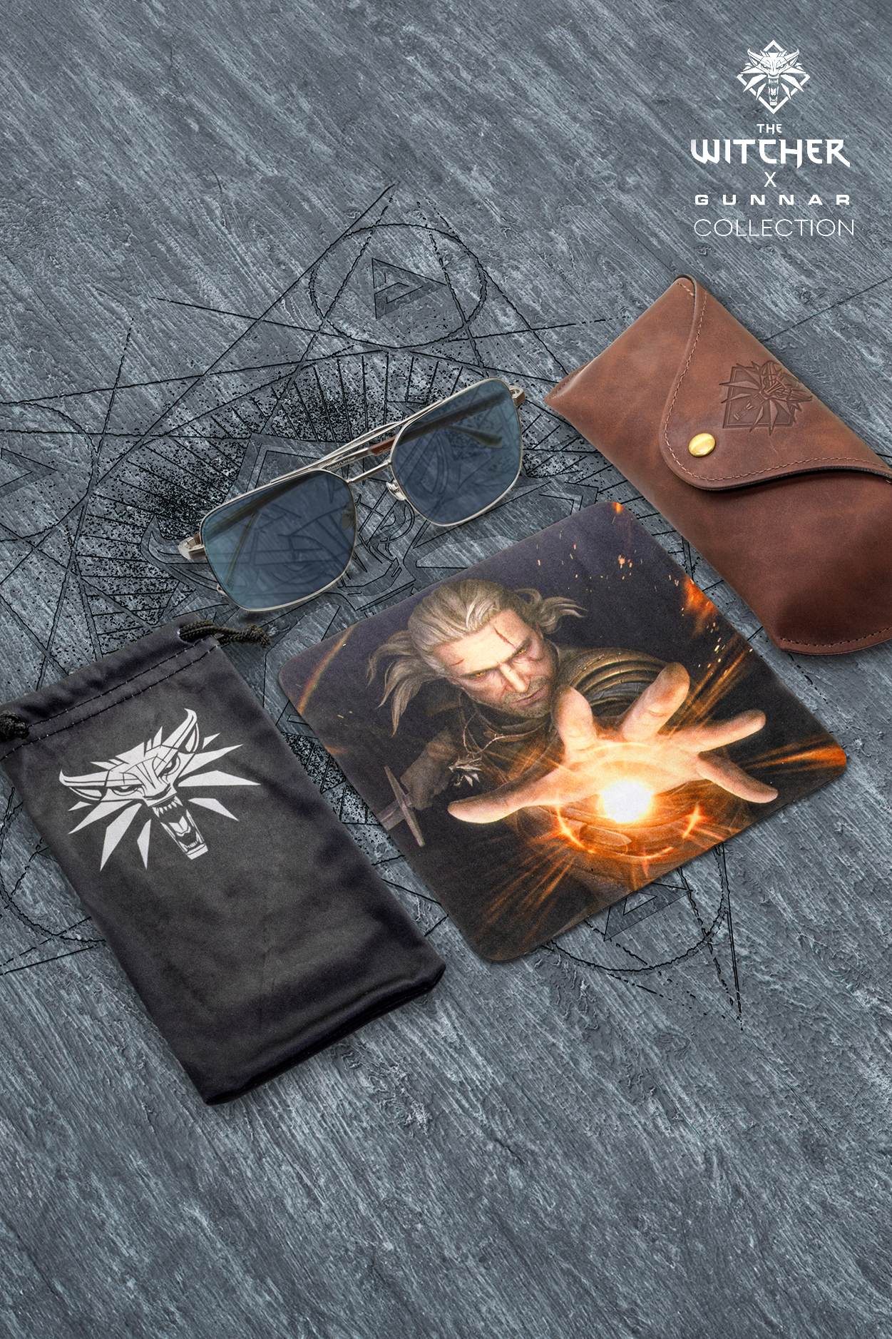 THE WITCHER LUNETTES LOUP BLANC X GUNNAR OPTIKS