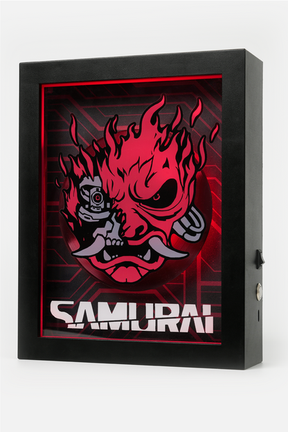 CYBERPUNK 2077 : SHADOWBOX ANIMÉE SAMURAI