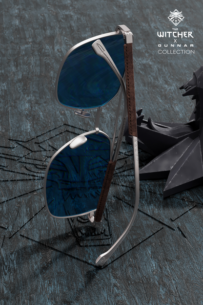 THE WITCHER LUNETTES LOUP BLANC X GUNNAR OPTIKS