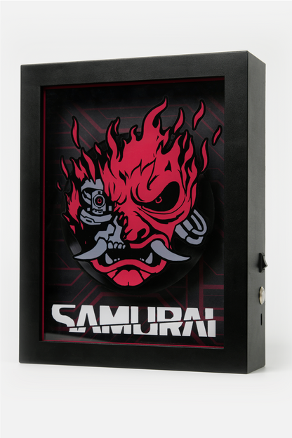 CYBERPUNK 2077 : SHADOWBOX ANIMÉE SAMURAI