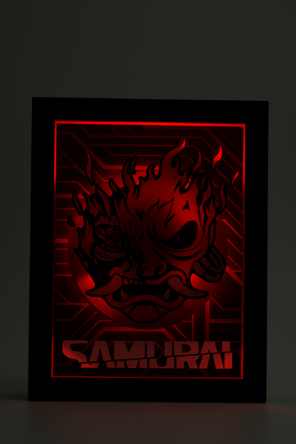 CYBERPUNK 2077 : SHADOWBOX ANIMÉE SAMURAI