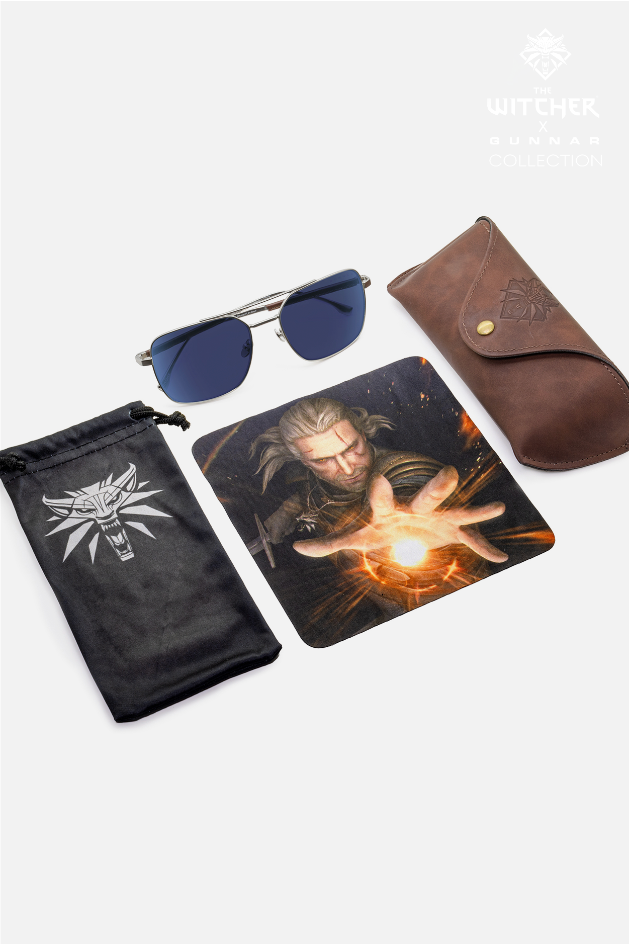 THE WITCHER LUNETTES LOUP BLANC X GUNNAR OPTIKS