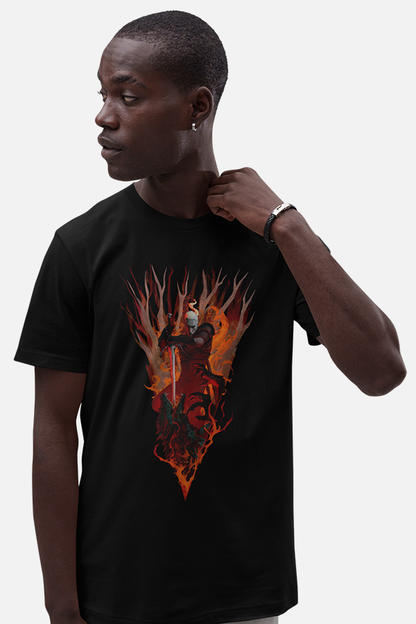 THE WITCHER 3: WILD HUNT 10TH ANNIVERSARY T-SHIRT GERALT VS THE WOLF